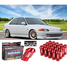 Honda Civic 1992-1995 Bijon Takımı Kırmızı 20 Adet D1 Spec