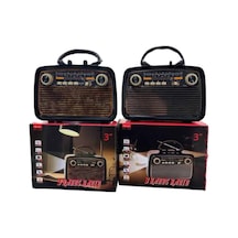 Eskitme - 217 - Nostalji Tasarımlı Bluetoothlu Nostalji Radyo Ahşap - Spt-gld - Nostaljik Görünümlü
