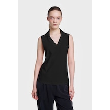 Lescon Kadın Polo Yaka Atlet 26y-2114 Siyah