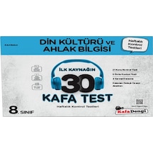 Kafadengi 8.sınıf Din Kültürü Kafa Soru Bankası