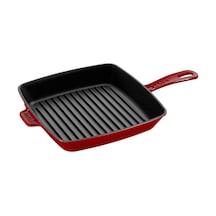 Staub Döküm Amerikan Izgara Tava  Kırmızı 26*26 cm