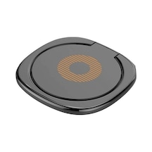 Joyhub Ultra Ince 360 Derece Döndürme Cep Telefonu Parmak Yüzük Standı Tutucu Masa Braketi Siyah Yok Havalandırma