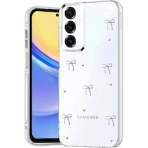 Newface Samsung Galaxy Uyumlu A34 5g Fiyonk Desenli Kapak - Desen 5 Beyaz