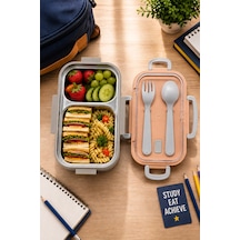 Emilahome Aura Beslenme Kabı Çelik Bölmeli 150-300 Ml 2 Bölmeli Bej - 911788505 Bej