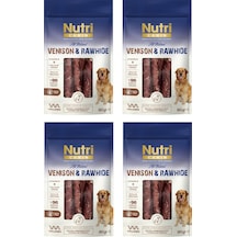Nutri Canin Rawhide Geyik Eti Sargılı Kemik Köpek Ödülü 80 Gr. X 4 Adet
