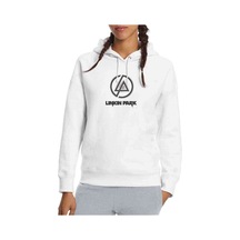 Linkin Park Baskılı Beyaz Kadın Kapşonlu Sweatshirt (534810574)