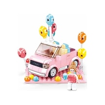 Mini Handcraft Party Car Pembe Yapım Seti, 245 Parça