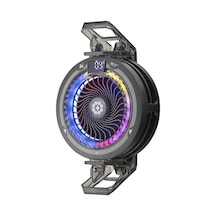 Telefon Soğutucu Fan Rgb Isı Göstergeli Siyah Th25pro