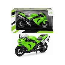 1/12 Zx-10r 2006 Model Yeşil Motorsiklet Çok Renkli