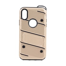 Apple Uyumlu iPhone XS 5.8 Kılıf Zore Iron Kapak (534881073)