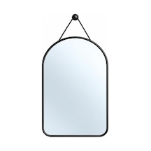 Askılı Duvar Aynası Cm, İnce Çerçeve, Banyo Antre Yatak Odası Ve Makyaj Alanı İçin Dekoratif Ayna, Ayna Siyah Diğer