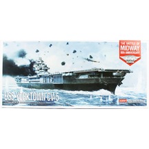 Academy 14229 1/700 Uss Yorktown Cv-5 Battle Of Midway Savaş Gemisi, Plastik Model Kiti