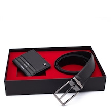 Pierre Cardin Deri Cüzdan & Kemer İkili Set Pc100f-0205f6d Siyah