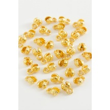 5 - 600 - Mm Çiçekli Tesbih Kapama Aparatı 50 - Glblseme - Gram Sarı Metal