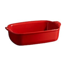 Emile Henry Fırın Kabı Dikdörtgen 22 x 14 cm Kırmızı/Burgundy Kırmızı