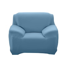 Tek Kişilik 90-140cm Mavi Koltuk Örtüsü: Lastikli Tam Kaplama, Kaymazsız, Kuru Temizlenebilir, Evcil Hayvan Ve Çocuklu Evler İçin Diğer DiğER