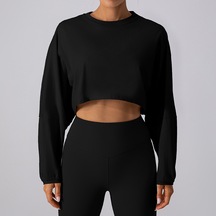 Kadın Yoga Tişörtü Siyah