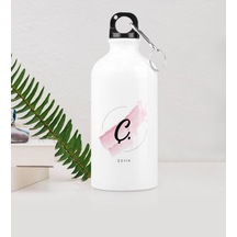 Kişiye Özel Ç Baş Harf Ve İsimli Metal Suluk (500 Ml.) Model 4