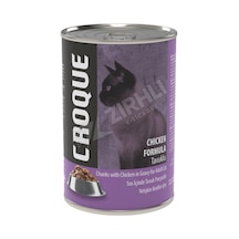 Croque Tavuk Etli Konserve Yetişkin Kedi Maması 400 Gr