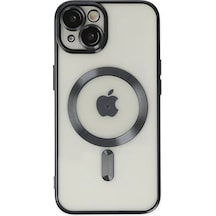 Newface Apple iPhone Uyumlu  14 Kılıf Kross Magneticsafe Kapak Siyah