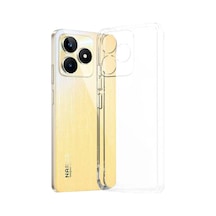 Realme C53 Uyumlu Kılıf Lüx Şeffaf Silikon