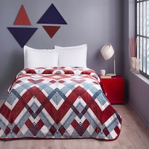 TAÇ ÇİFT KİŞİLİK POLYESTER BATTANİYE LEON KIRMIZI Kirmizi