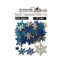 Şekilli Simli Eva Yapışkanlı 50 Li 1 Paket Kendinden Yapışkanlı Simli Eva Sticker Okul Öncesi Kreş Ana Sınıfı Gri