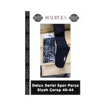 Hadpols Delux Serisi Spor Parça Siyah Çorap 40-44