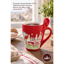 4 Adet Yöresel Kupa Bardak Porselen Kupa Bardak 10 13 Cm Geleneksel Tasarım Kahve Çay Mug Cup