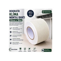 Dekoratif Klima Montaj Sarma Koruma Bandı 50mm X 18mt 1adet Bant Marketim