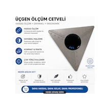 Paslanmaz Çelik Profesyonel Üçgen Ölçü Cetveli Teknik Çizim, Ahşap İşleme Ve Hobi Kullanımı