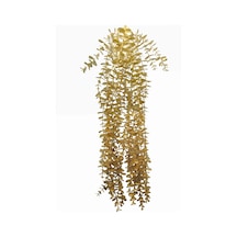 Yapay Çiçek Maxi Boy Beyaz Saksılı Gold Okaliptus Sarkıtı Gold