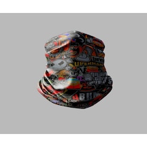 Buffalo Supreme Motorcu Çok Amaçlı Outdoor Boyunluk Unisex Bandana Siyah