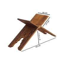 Rahle Ahşap Yakma Desenli Rahle 55 Cm