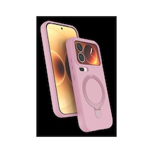Mi 17 Pro Max Regal Magsafe Standlı Kapak - Açık Pembe