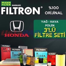 Honda Jazz 1.4 Mann Filtron Filtre Bakım Seti 2002-2008 L13A