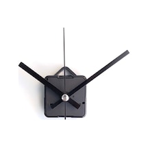 Duvar Saati Mekanizması Güçlü Sessiz Motor Akrep Yelkovan Saniye Siyah