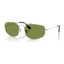 Ray-Ban Rb 3845 0034e 57 Unisex Geometrik Gri Metal Güneş Gözlüğü Gri