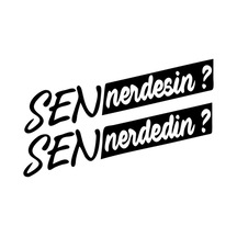 Sen Nerdesin Oto Motor Laptop Duvar Folyo Sticker 70 X 42 Cm