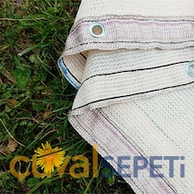 Çuval Sepeti %95 Gölgelik File Krem Renk Kolon + Kuşgözlü