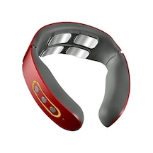 Omurga Masajı Elektromanyetik Nabız Boyun ve Omurga Masaj Aleti Kırmızı