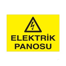 Elektrik Panosu Uyarı Levhası