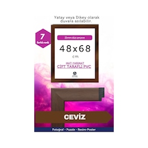 Gümüş-21mm-48x68 Cm Mat Pvc Li Camsız Fotoğraf Puzzle Belge Çerçeve Yatay Dikey Asılabilme. 54819625
