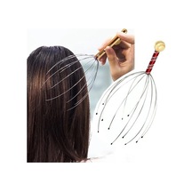 Bloomnest Kırmızı Ahtapot Kafa Baş Masajı, Stres Serbest Bırakma, Paslanmaz Çelik Akupunktur, Relax Masaj Pençe, Güzellik Sağlık, 4hhn3d Çok Renkli Çok Renkli