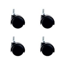 Küçük Plastik Vidalı Teker - 40 Mm Hks102 - 4 Adet Tdrtr Çok Renkli