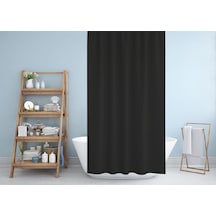 Zethome Jackline Banyo Duş Perdesi 0010 Siyah Tek Kanat 240x200 Siyah