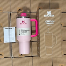 Stanley Quencher H2.0 Tumbler Termos Pipetli Bardak 1.18 Lt Açık Pembe Melanj