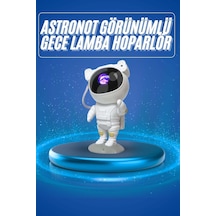 Projeksiyon Astronot Lamba Speaker Sevimli Astronot Bluetooth Hoparlör Ahsap