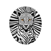 Lexroo Leopar Desenli Bilek Destekli Mouse Pad Standart