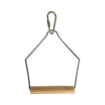 Eastland Ahşap Tünekli Metal Kuş Salıncağı 14 CM